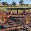 Hay Rake 3 point linkage Sitrex RP/12 made up of two RP/6 in V-Rake formation.
