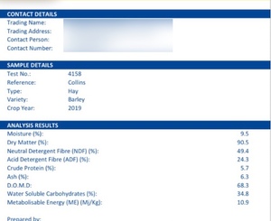 300mt + Barley Hay ex paddock (New Season)