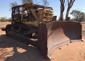 CAT D9G Dozer with 16ft Blade & 40' Giles Stick Rake