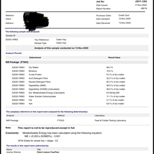 80mt Oaten Hay 8x4x3 Bales