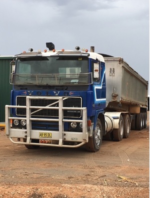 1985 Volvo F12 & 34’x5’ Alcan Tri-Axle Tipper. or will separate