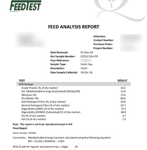 100mt Vetch Hay 600+ approx. 8x4x3 Bales