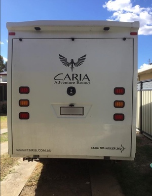 18ft CARIA Toyhauler. 1400kg payload. 4 Berth. Kids outgrown.