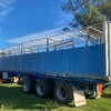 1980 O'Phee Tri Axle 43ft Single Deck Stock Crate