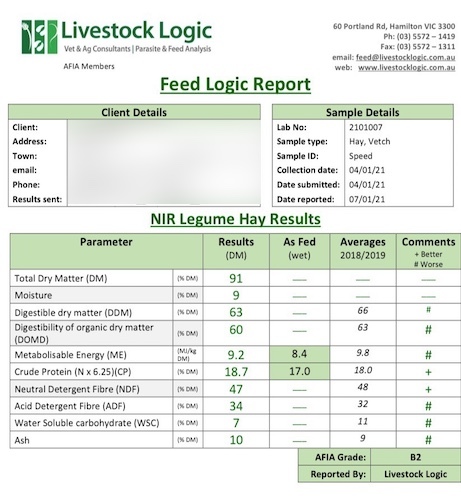 40mt Vetch Hay 8x4x3 Bales (New Season 20/21)
