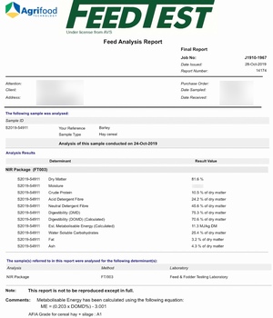 400mt Wheaten/Barley Hay 'New Season'