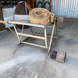 Saw Bench with Tractor PTO Pully & Belt