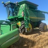 2004 John Deere 9660 STS Rice Spec 4WD Header with 25ft Draper Front & Trailer