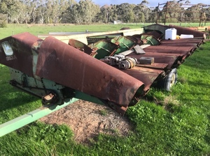 John Deere Row crop front w trailer for sale
