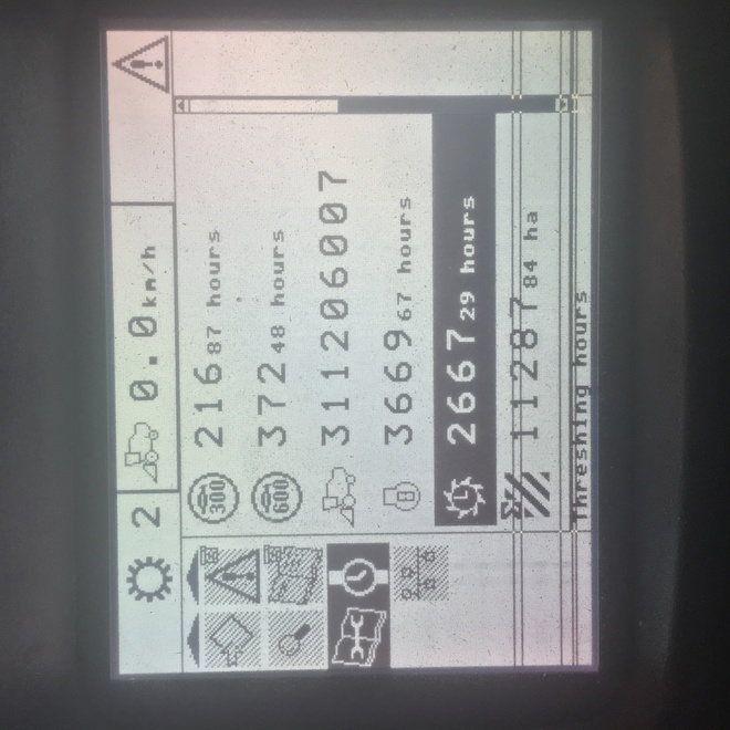 New Holland CX860 & 36ft  Front