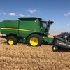 2013 John Deere S670 Header with 40' D60 MacDon Front and trailer