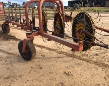Sitrex AGRIS International TR9 in line Rake - 2% + GST Buyers Premium On All Lots