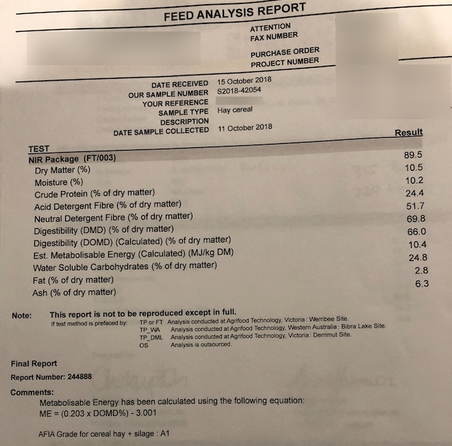 200mt Barley Hay 650kg approx 8x4x3 Bales + Freight