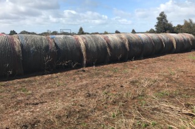 25 Round Bales Grass/Clover Hay