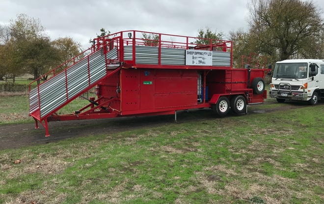 Mobile Controlled Emersion Sheep Dipping Unit
