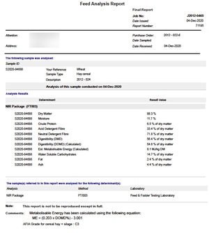 Beardless Wheaten Hay 8x4x3 Bales + Freight (New Season 20/21)