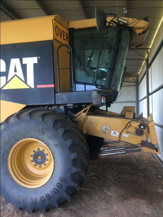 CAT Lexion 480 R including MacDon 962 front & trailer