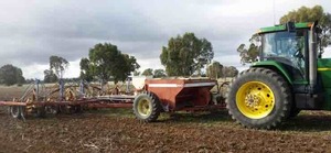 Napier Air seeder cart with Small seeds Box
