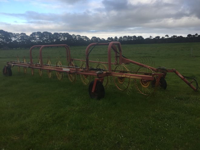 Sitrex 11/13 wheel inline rake