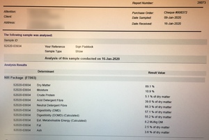 400mt Header Trailed Barley Straw 540kg 8x4x3 Bales