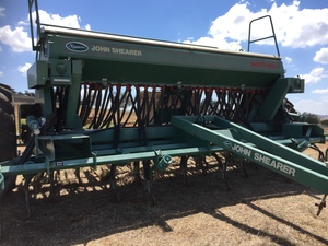 John Shearer 27 Run Direct Drill w K-Line Rotary Harrows