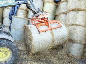 Clam shell bale grab, suits square and round bales