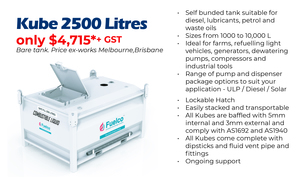 Self Bunded Fuel Storage Tanks 2500 Litres