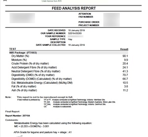 35mt Vetch Hay 600-650kg 8x4x3 Bales