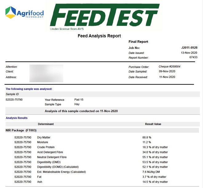 500mt Vetch Hay 630kg 8x4x3 Bales (New Season 20/21)