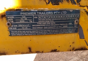 Premier Machinery Trailer