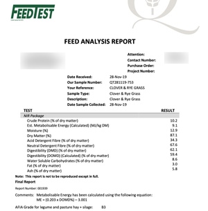 200mt Rye Grass Hay 600-650kg 8x4x3 Bales
