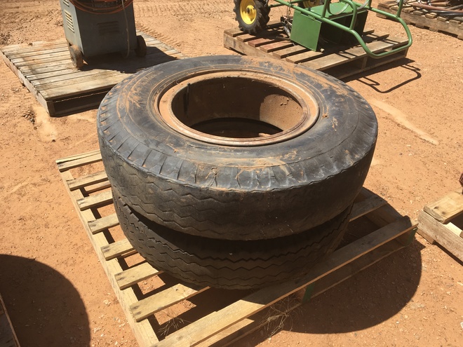 Under Auction - (A132) - 2 x 20 inch Split Rim Tyres 900 