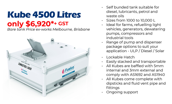 Self Bunded Fuel Storage Tanks 4500 Litres