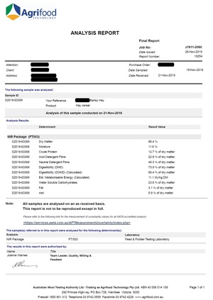Barley Hay 8x4x3 Approx 680 kg bales 600 available Drought affected crop that tested well