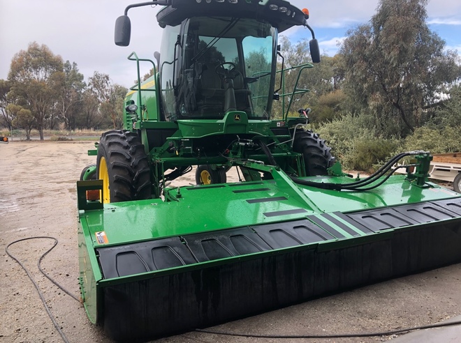 2016 John Deere W260 Windrower with 2 Fronts 