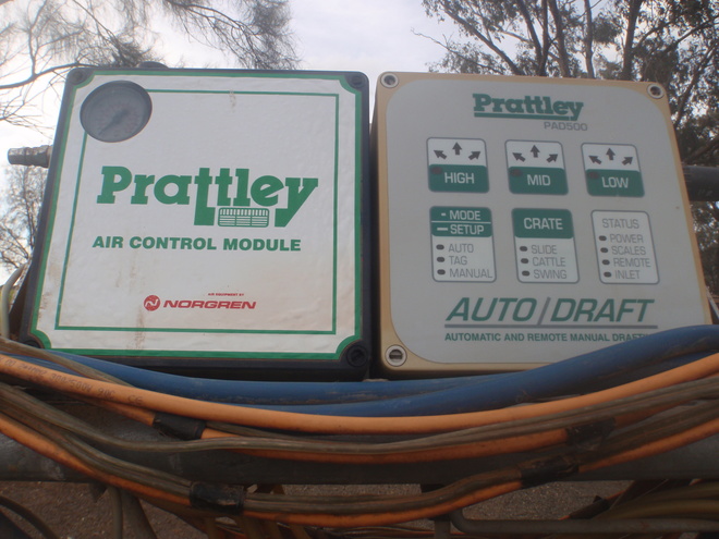 Pratley 3 way auto drafter with Tru-test weigh bars