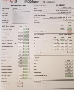 100mt Kabuli Chickpeas