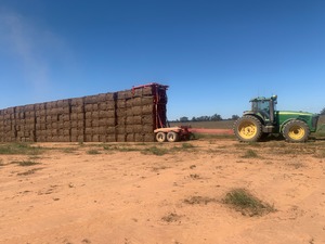 Contract Hay stacking