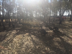 John Shearer 6 Wheel V Rake