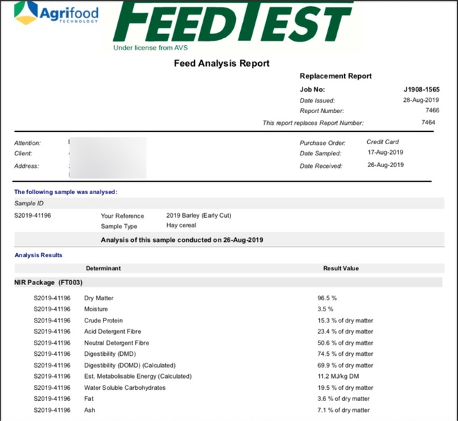Barley Hay  500 mt  New Season, Early cut   15.3 P
