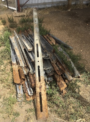 Klam.   old school iron posts collectors item 50 of them $20 each or $800 the lot.  