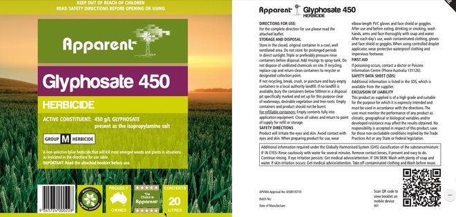 **Hot Offer on Glyphosate 450 in Shuttles** 2 Shuttles at PAC Elmore now