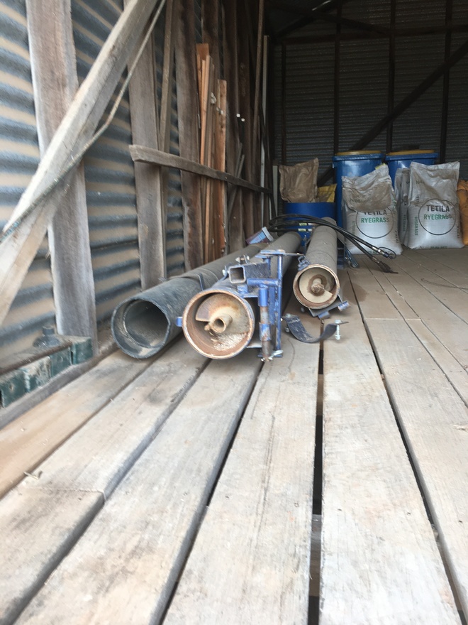 Grain line drill fill