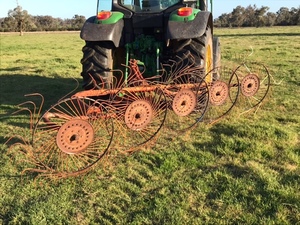 5 wheel hay rake
