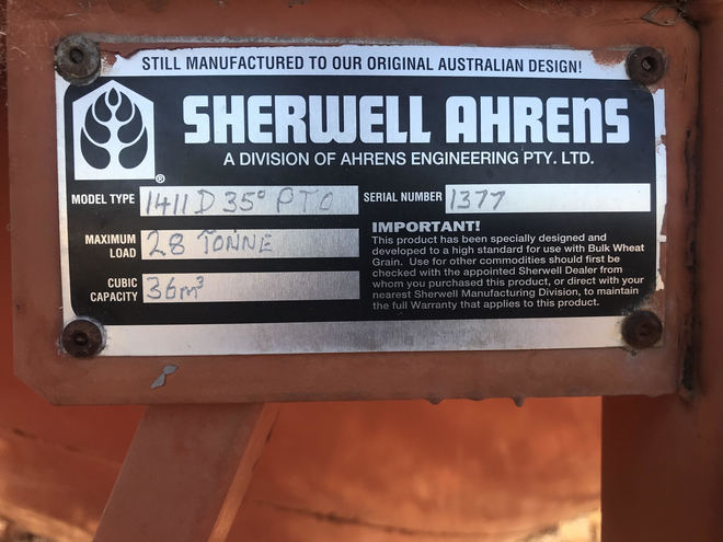 Sherwell 28tn Field Bin