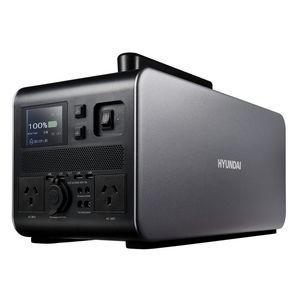 Brand New Hyundai 1500W / 3000W Max LiFePO4 Lithium Power Station AC/DC – 1.5kWh Battery