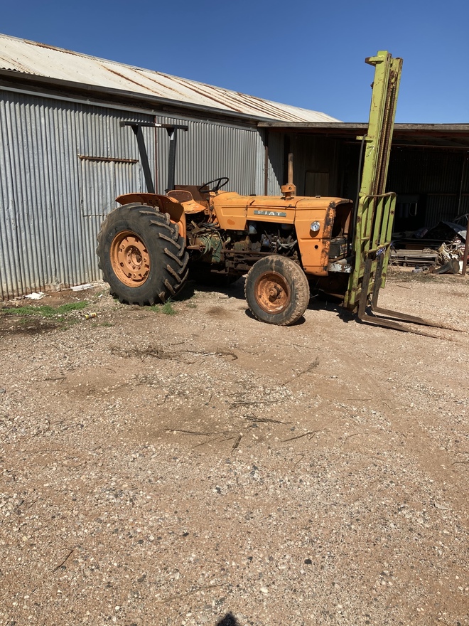 Fiat Tractor with Forklift Attachment