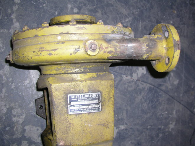 MSL 375 - KELLY & LEWIS CENTRIFUGAL PUMP; MODEL 70 – QTY 1; SECOND HAND