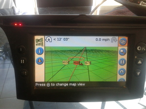 Trimble rtk ezguide 500 Screen and Radio