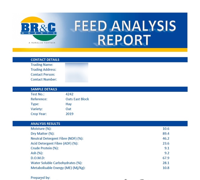 500mt Cereal Hay 8x4x3 Bales (New Season)